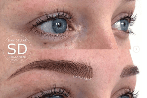 microbladed brows