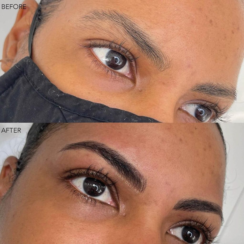 Dark, thick, and defined brows just in time for the holidays - Sian Dellar